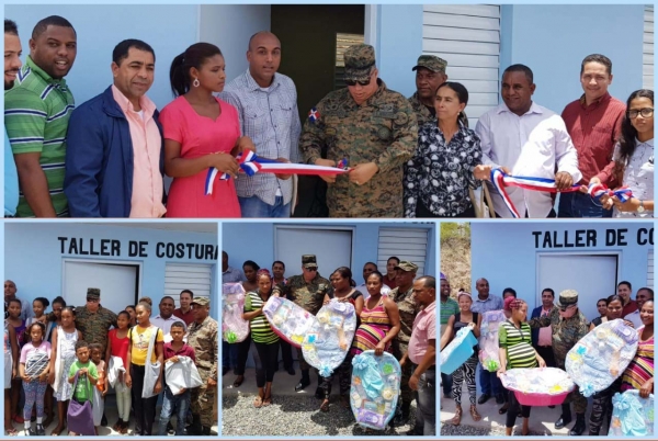 General Coronado inaugura nuevo taller de costura Escuela Vocacional Arroyo Cano