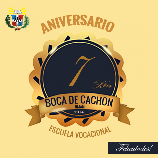 7mo. Aniversario de la Escuela Vocacional de Boca de Cachón